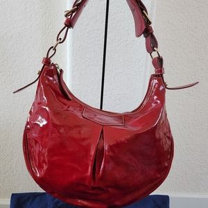 Patent Leather Red Dooney shoulder bag